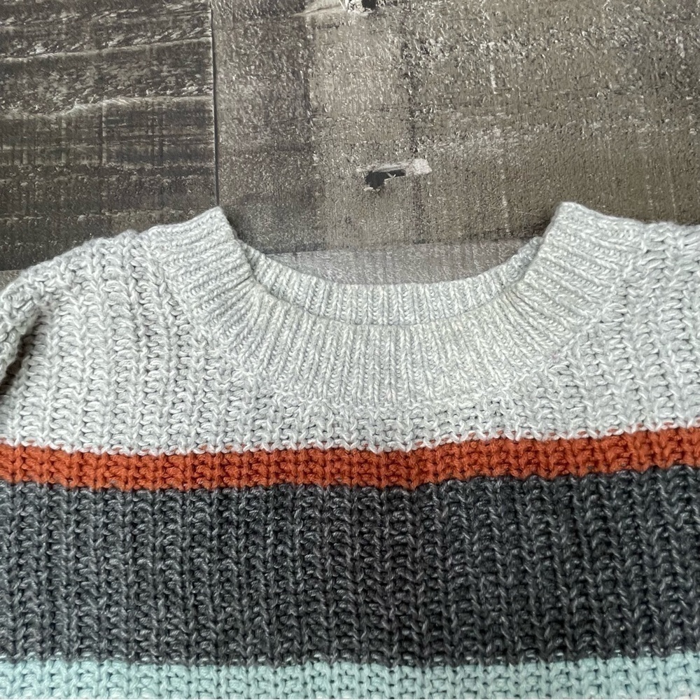 American Eagle Oversized Striped Crewneck Sweater size XS - Picture 5 of 9